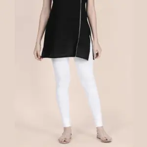 Women Cotton Churidar Legging – Pearl white