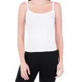 Women Combed Cotton White Camisole